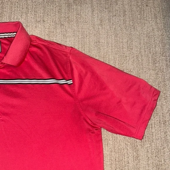 FootJoy Performance Polo Men’s L Red Shirt - Picture 3 of 12